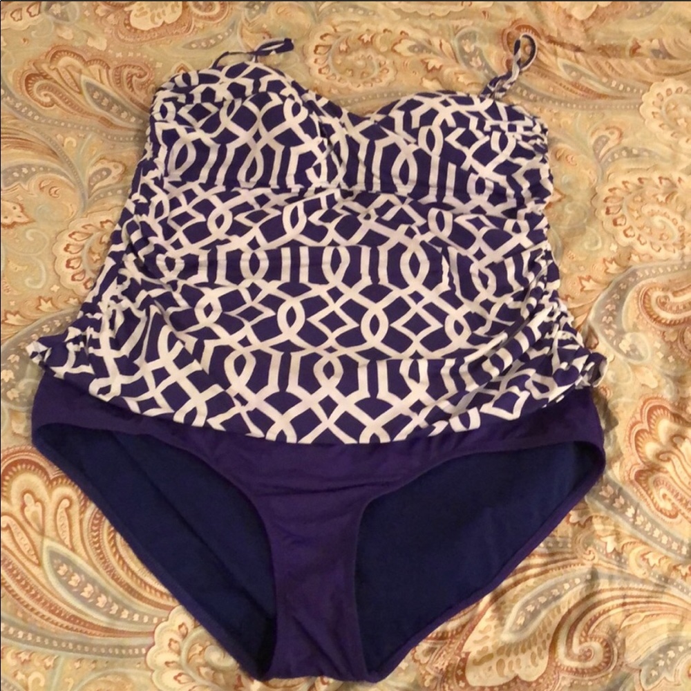 Two piece tankini bathing suit